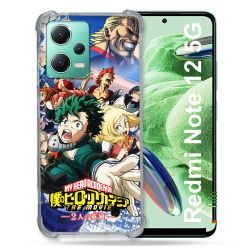 Coque Renforcée En Verre Trempé Pour Xiaomi Redmi Note 12 5G Manga My Hero Academia Affiche