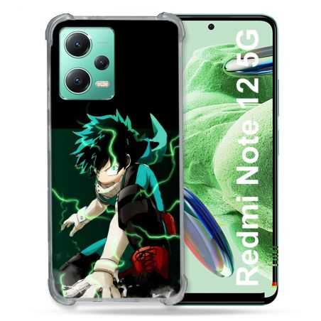 Coque Renforcée En Verre Trempé Pour Xiaomi Redmi Note 12 5G Manga My Hero Academia Deku