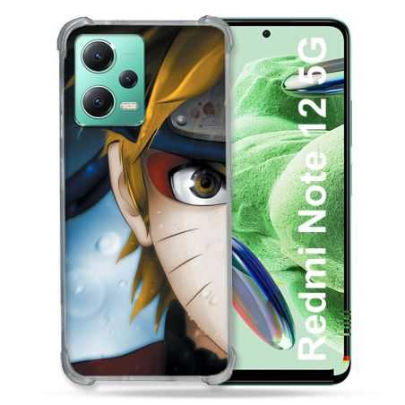 Coque Renforcée En Verre Trempé Pour Xiaomi Redmi Note 12 5G Manga Naruto Blanc