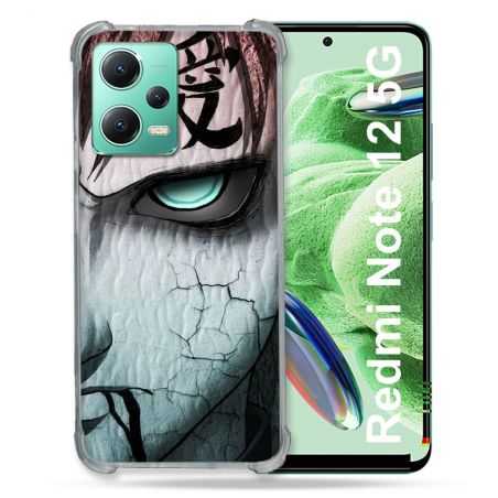Coque Renforcée En Verre Trempé Pour Xiaomi Redmi Note 12 5G Manga Naruto Gaara