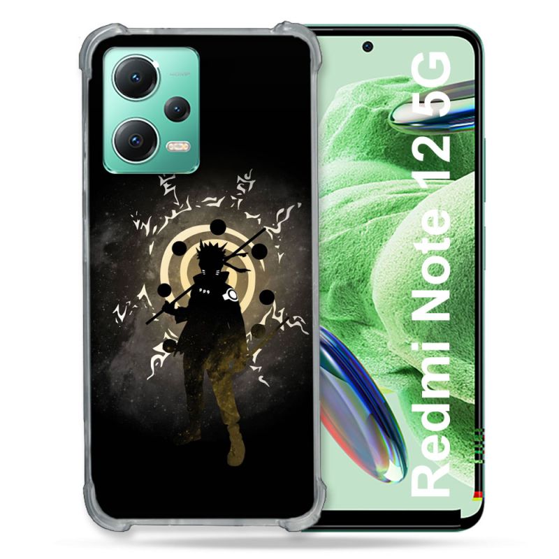 Coque Renforcée En Verre Trempé Pour Xiaomi Redmi Note 12 5G Manga Naruto Sage