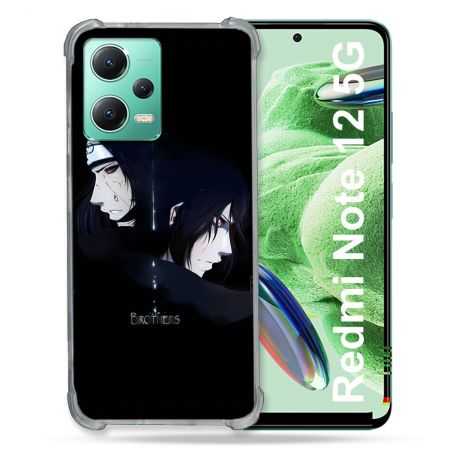 Coque Renforcée En Verre Trempé Pour Xiaomi Redmi Note 12 5G Manga Naruto Sasuke Itachi