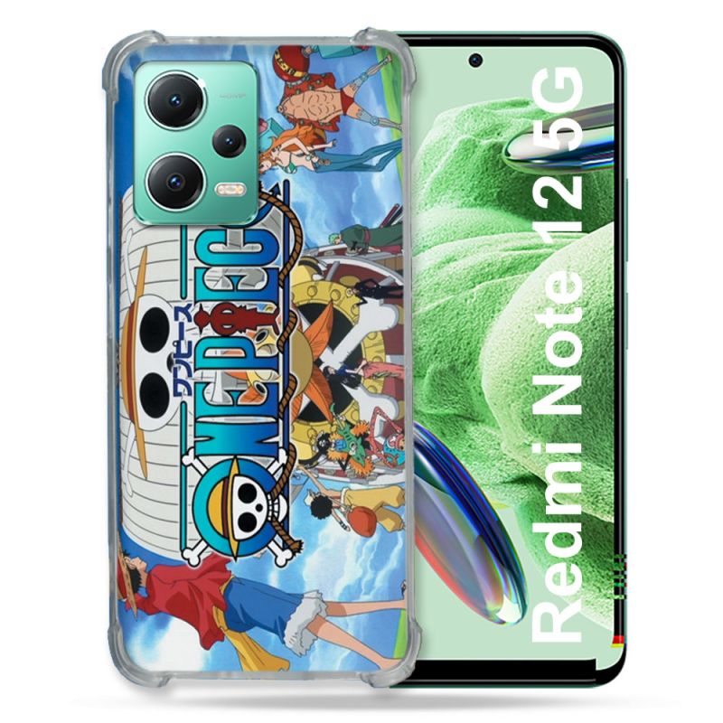 Coque Renforcée En Verre Trempé Pour Xiaomi Redmi Note 12 5G Manga One Piece Sunny