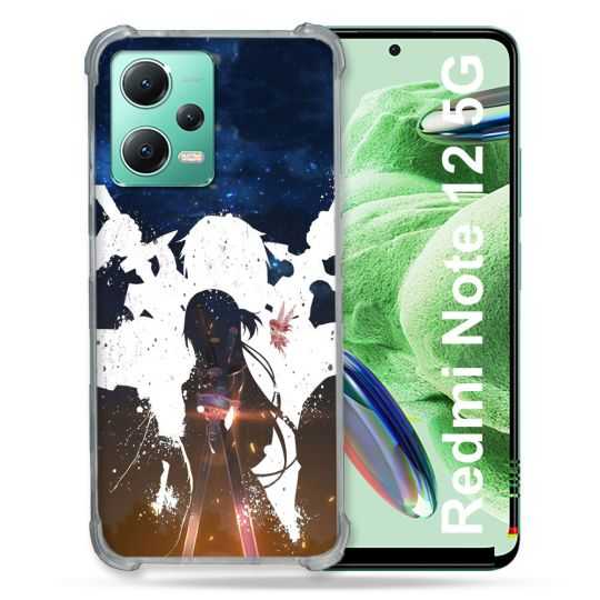 Coque Renforcée En Verre Trempé Pour Xiaomi Redmi Note 12 5G Manga SAO sword Art Online Asuna