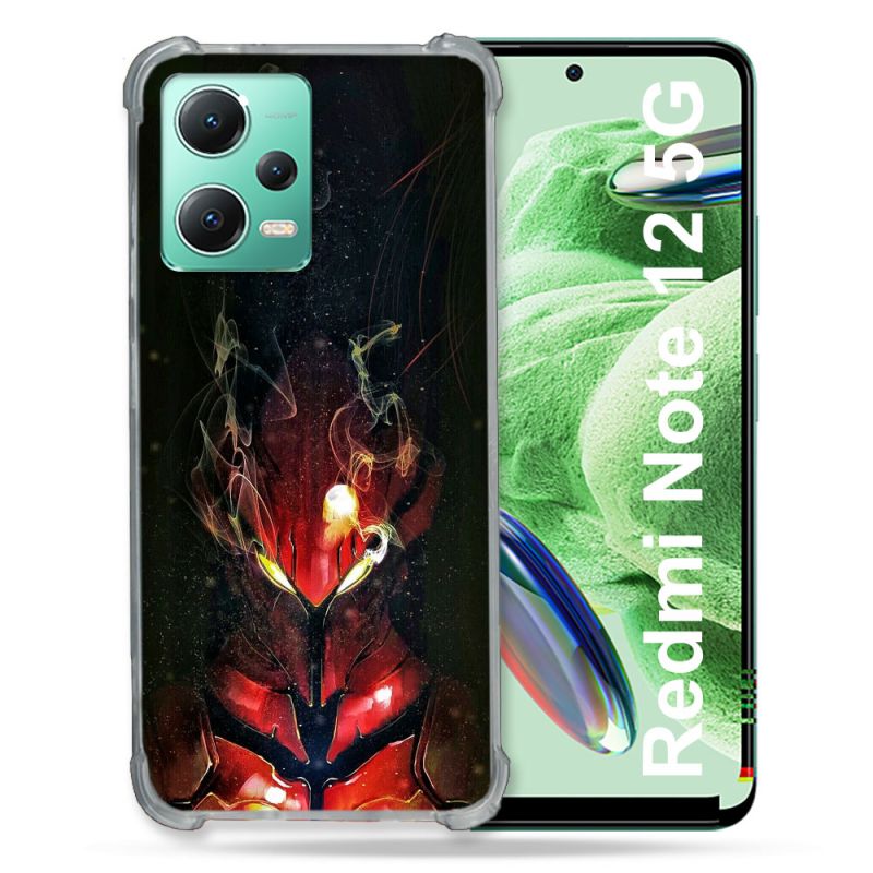 Coque Renforcée En Verre Trempé Pour Xiaomi Redmi Note 12 5G Manga Solo Leveling Igris