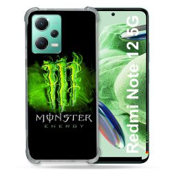 Coque Renforcée En Verre Trempé Pour Xiaomi Redmi Note 12 5G Monster Energy Vert