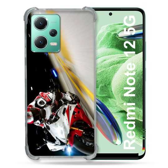 Coque Renforcée En Verre Trempé Pour Xiaomi Redmi Note 12 5G Moto Course GP R6
