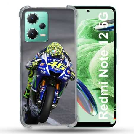 Coque Renforcée En Verre Trempé Pour Xiaomi Redmi Note 12 5G Moto Course GP Wheeling 46