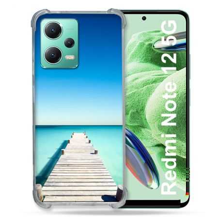 Coque Renforcée En Verre Trempé Pour Xiaomi Redmi Note 12 5G Nature Pont Mer
