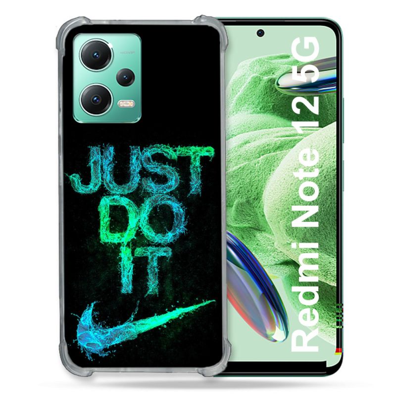 Coque Renforcée En Verre Trempé Pour Xiaomi Redmi Note 12 5G Nike Just Do It