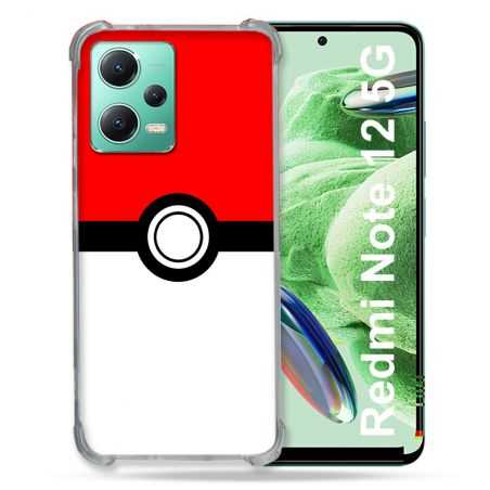 Coque Renforcée En Verre Trempé Pour Xiaomi Redmi Note 12 5G Pokemon Pokeball