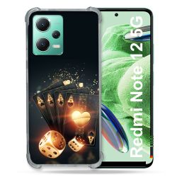 Coque Renforcée En Verre Trempé Pour Xiaomi Redmi Note 12 5G Poker Des