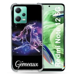 Coque Renforcée En Verre Trempé Pour Xiaomi Redmi Note 12 5G Signe Zodiaque 2 Gémeaux