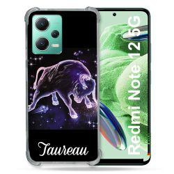 Coque Renforcée En Verre Trempé Pour Xiaomi Redmi Note 12 5G Signe Zodiaque 2 Taureau
