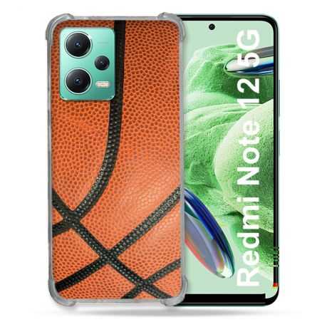Coque Renforcée En Verre Trempé Pour Xiaomi Redmi Note 12 5G Sport Ballon Basket