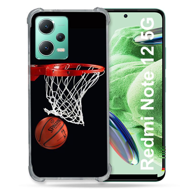 Coque Renforcée En Verre Trempé Pour Xiaomi Redmi Note 12 5G Sport Basket Panier