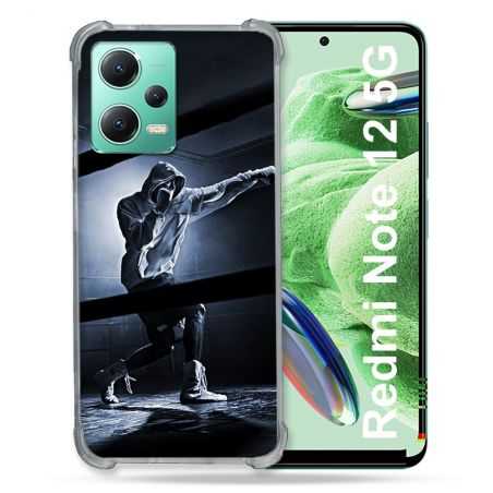 Coque Renforcée En Verre Trempé Pour Xiaomi Redmi Note 12 5G Sport Boxe Poing