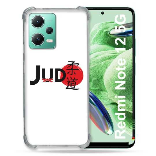 Coque Renforcée En Verre Trempé Pour Xiaomi Redmi Note 12 5G Sport Judo Logo