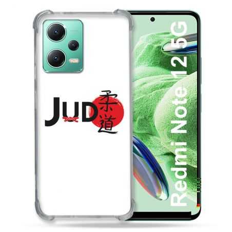 Coque Renforcée En Verre Trempé Pour Xiaomi Redmi Note 12 5G Sport Judo Logo