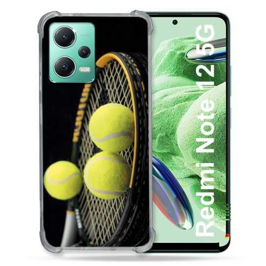 Coque Renforcée En Verre Trempé Pour Xiaomi Redmi Note 12 5G Sport Tennis Balls
