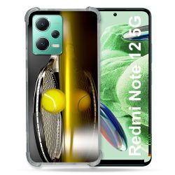Coque Renforcée En Verre Trempé Pour Xiaomi Redmi Note 12 5G Sport Tennis Reflet