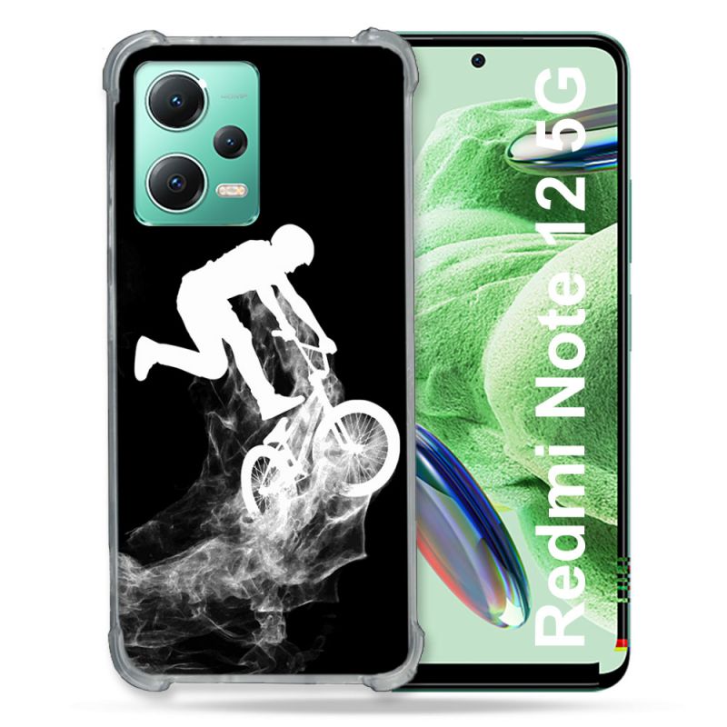 Coque Renforcée En Verre Trempé Pour Xiaomi Redmi Note 12 5G Sport VTT Noir