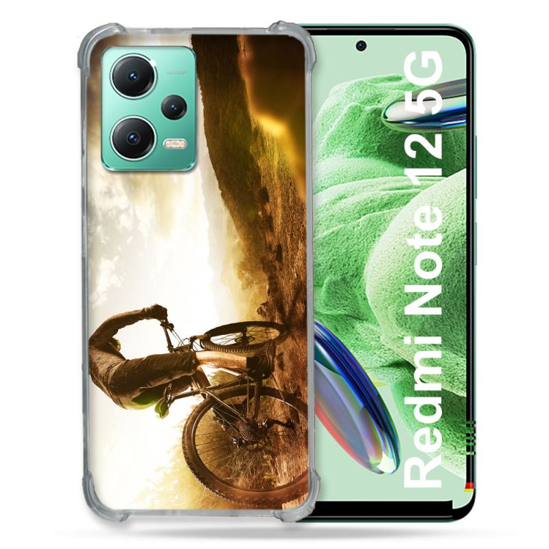 Coque Renforcée En Verre Trempé Pour Xiaomi Redmi Note 12 5G Sport VTT Soleil