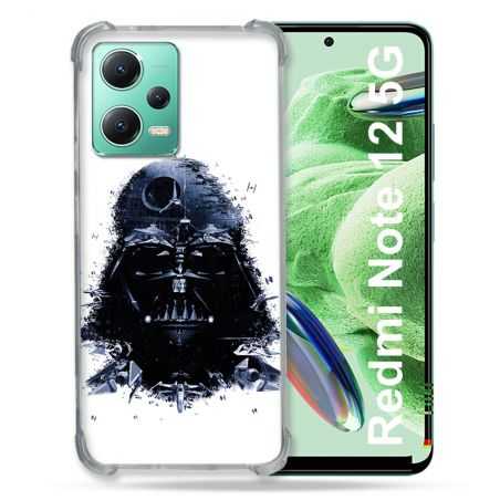 Coque Renforcée En Verre Trempé Pour Xiaomi Redmi Note 12 5G Star Wars - Dark Vador Blanc