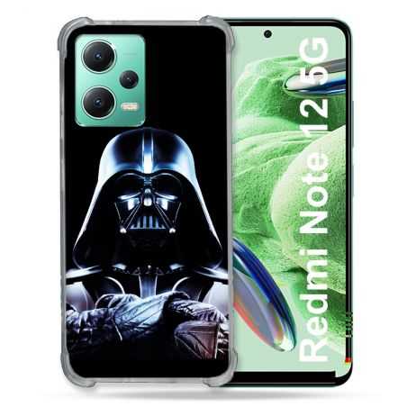 Coque Renforcée En Verre Trempé Pour Xiaomi Redmi Note 12 5G Star Wars - Dark Vador Noir