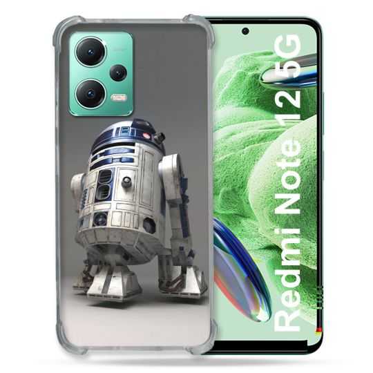 Coque Renforcée En Verre Trempé Pour Xiaomi Redmi Note 12 5G Star Wars - R2D2