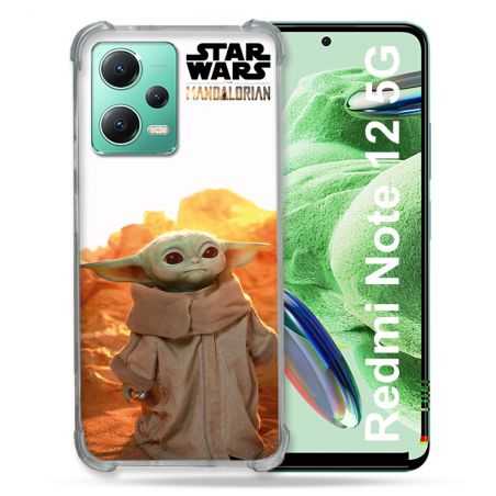Coque Renforcée En Verre Trempé Pour Xiaomi Redmi Note 12 5G Star Wars - Yoda bebe soleil