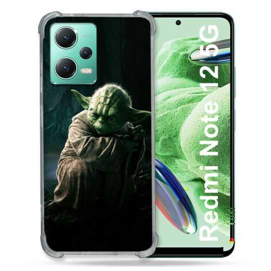 Coque Renforcée En Verre Trempé Pour Xiaomi Redmi Note 12 5G Star Wars - Yoda sombre