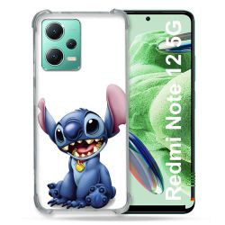 Coque Renforcée En Verre Trempé Pour Xiaomi Redmi Note 12 5G Stitch Blanc