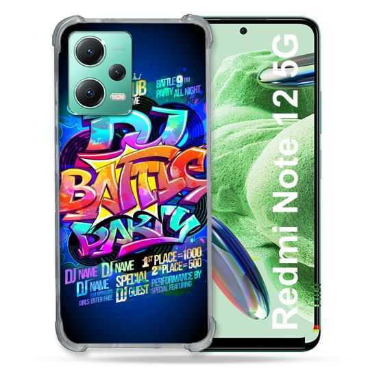 Coque Renforcée En Verre Trempé Pour Xiaomi Redmi Note 12 5G Street Art Rap