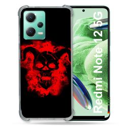 Coque Renforcée En Verre Trempé Pour Xiaomi Redmi Note 12 5G Tete de Mort Diable