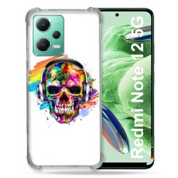 Coque Renforcée En Verre Trempé Pour Xiaomi Redmi Note 12 5G Tete de Mort Tag
