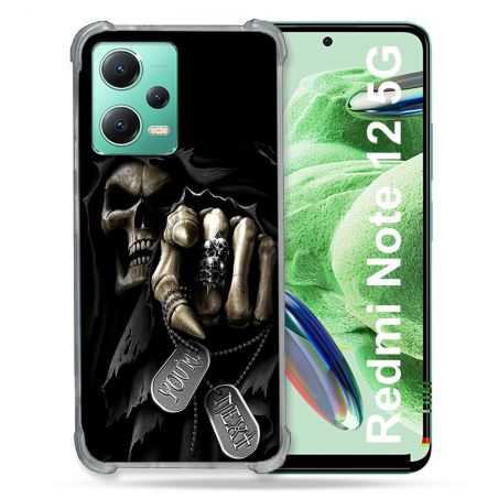 Coque Renforcée En Verre Trempé Pour Xiaomi Redmi Note 12 5G Tete de Mort Your Next