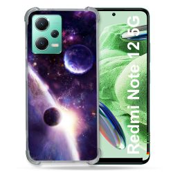 Coque Renforcée En Verre Trempé Pour Xiaomi Redmi Note 12 5G Univers Planete Stellaire