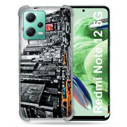 Coque Renforcée En Verre Trempé Pour Xiaomi Redmi Note 12 5G Voyage Amerique USA New York Taxi