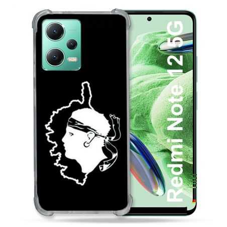 Coque Renforcée En Verre Trempé Pour Xiaomi Redmi Note 12 5G Voyage Corse Noir