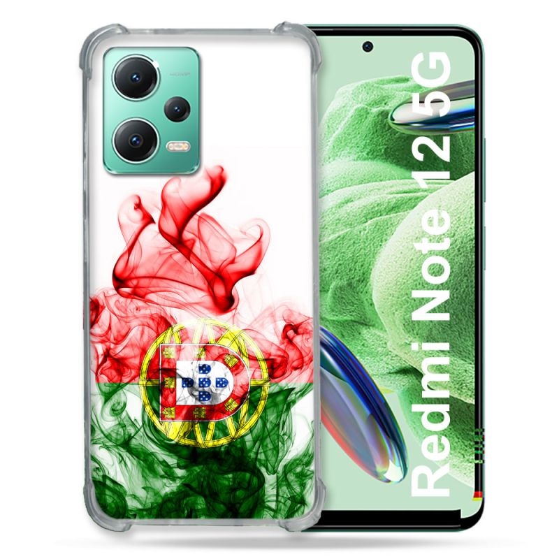 Coque Renforcée En Verre Trempé Pour Xiaomi Redmi Note 12 5G Voyage Portugal Flamme