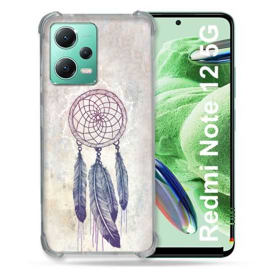 Coque Renforcée En Verre Trempé Pour Xiaomi Redmi Note 12 5G Zen Attrape Reve Blanc