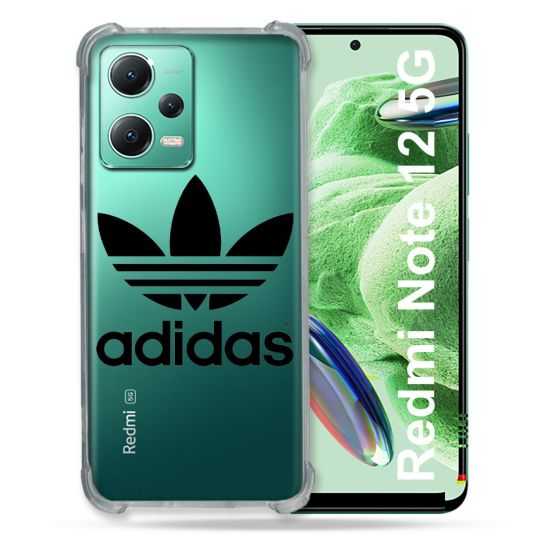 Coque Transparente Renforcée En Verre Trempé Pour Xiaomi Redmi Note 12 5G Adidas