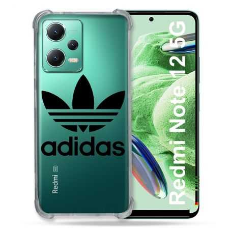 Coque Transparente Renforcée En Verre Trempé Pour Xiaomi Redmi Note 12 5G Adidas