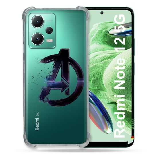 Coque Transparente Renforcée En Verre Trempé Pour Xiaomi Redmi Note 12 5G Avenger