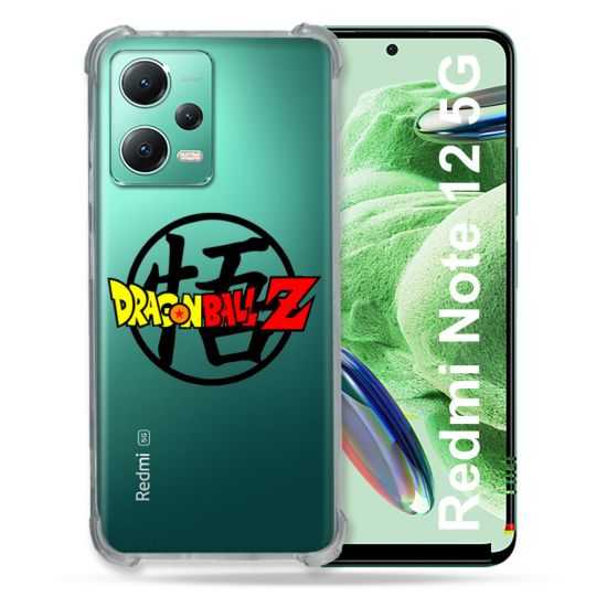 Coque Transparente Renforcée En Verre Trempé Pour Xiaomi Redmi Note 12 5G Dragon Ball Logo