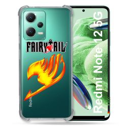 Coque Transparente Renforcée En Verre Trempé Pour Xiaomi Redmi Note 12 5G Fairy Tail