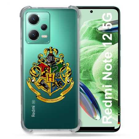 Coque Transparente Renforcée En Verre Trempé Pour Xiaomi Redmi Note 12 5G Harry Potter Poudlard