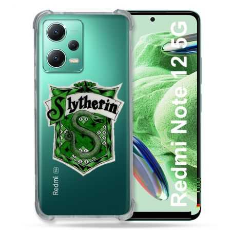 Coque Transparente Renforcée En Verre Trempé Pour Xiaomi Redmi Note 12 5G Harry Potter Slytherin