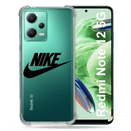 Coque Transparente Renforcée En Verre Trempé Pour Xiaomi Redmi Note 12 5G Nike